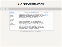 Tablet Screenshot of chrissiena.com
